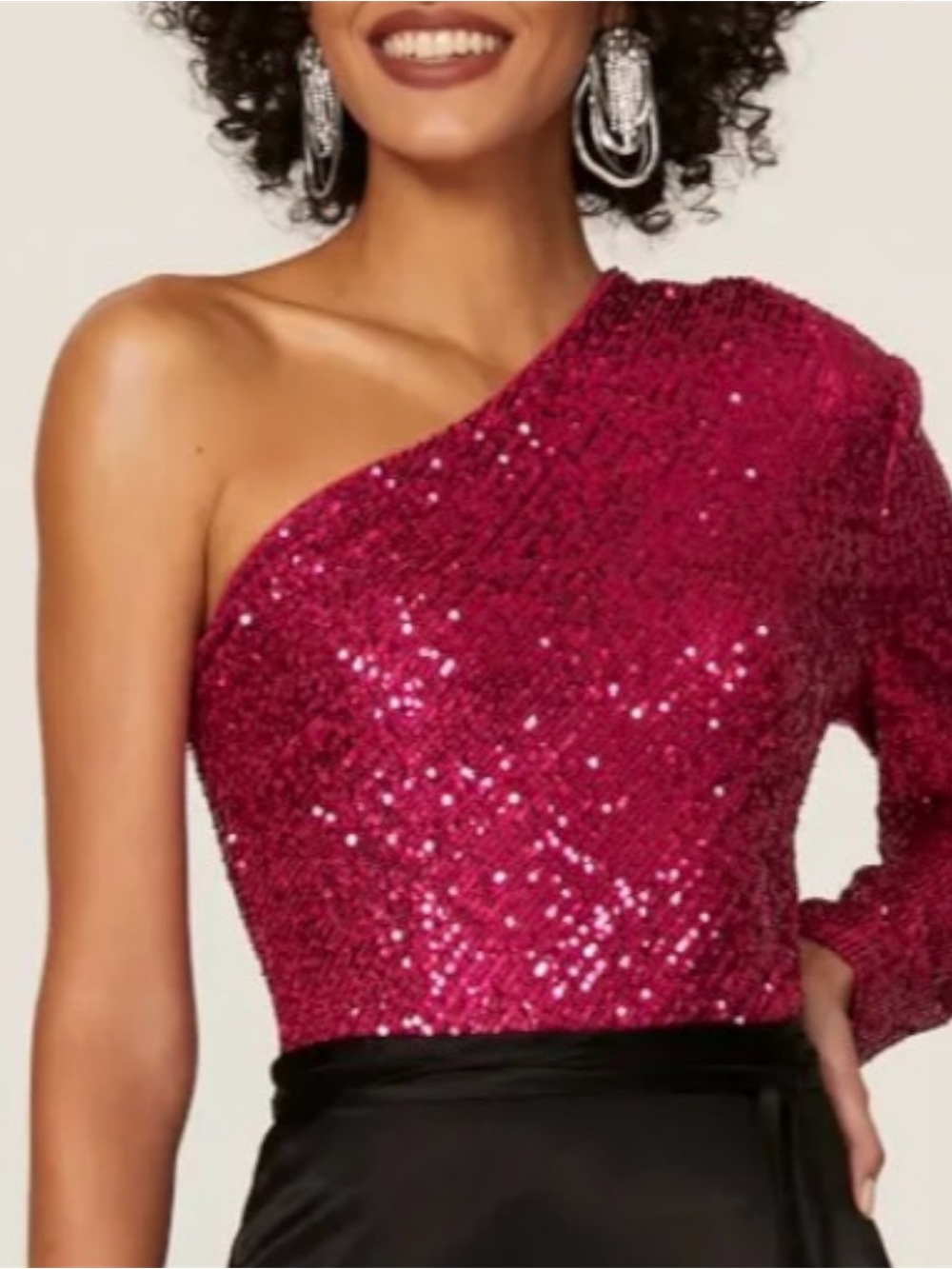 Trina Turk Over the Moon Sequin Top Sz Medium - NWT